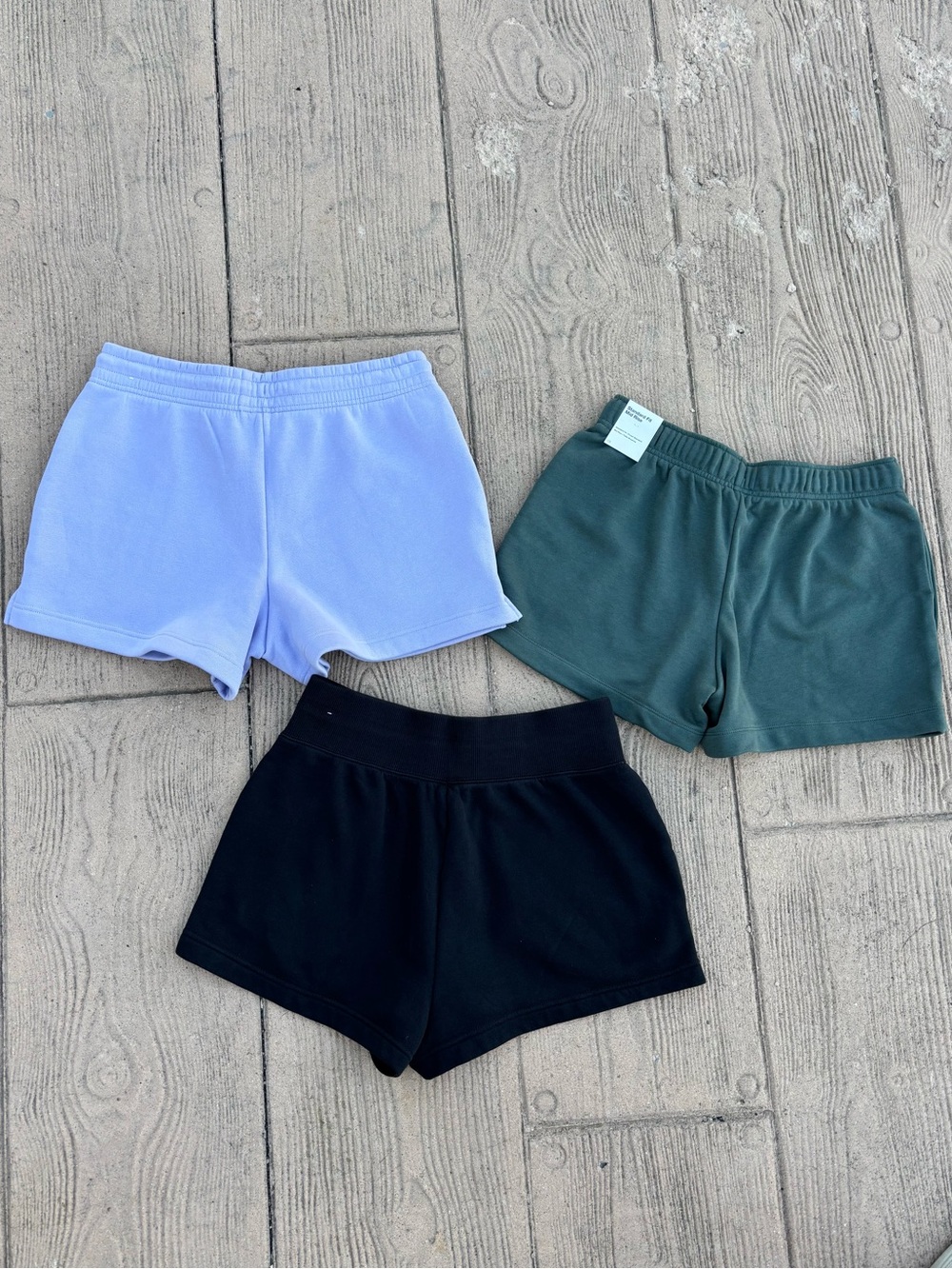 NIKE women's medium fleece Sweat Shorts lot bundle NEW & like new pockets - Picture 2 of 5